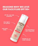 Hawaiian Tropic Silk Hydration Face Fluid Sunscreen Lotion SPF50+ 50 ml
