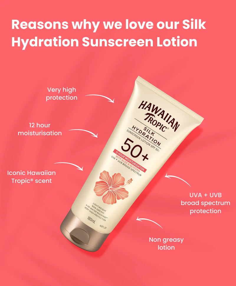 Hawaiian Tropic Silk Hydration Sunscreen Lotion SPF 50+