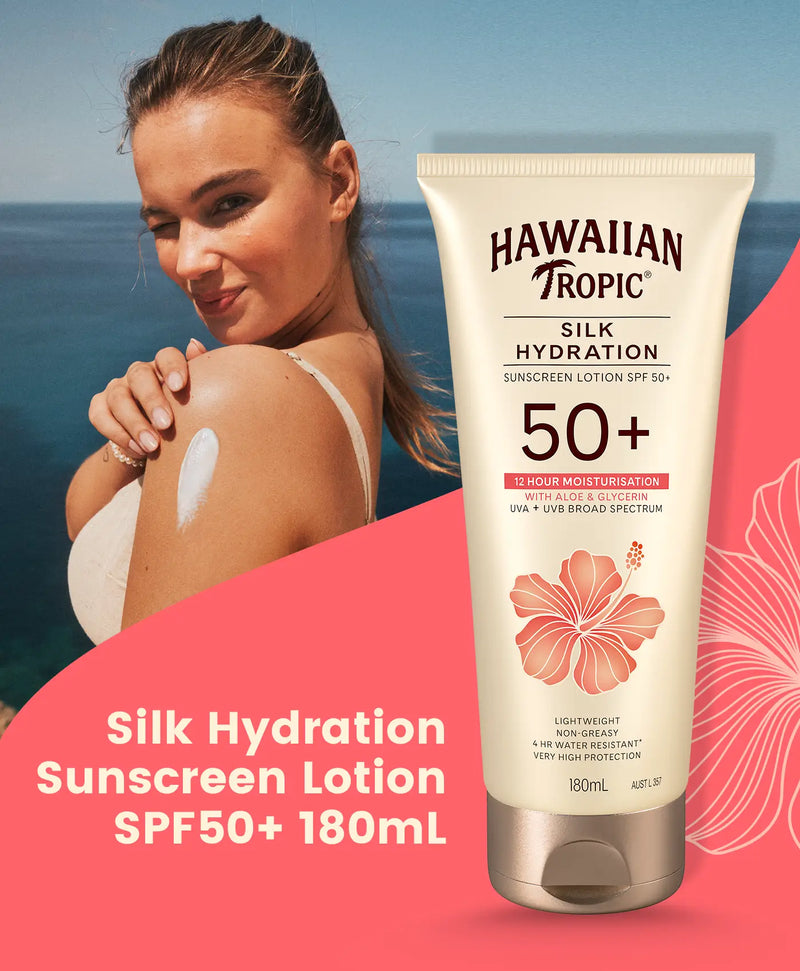 Hawaiian Tropic Silk Hydration Sunscreen Lotion SPF 50+