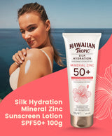 Hawaiian Tropic® Silk Hydration Mineral Zinc Sunscreen Lotion SPF50+