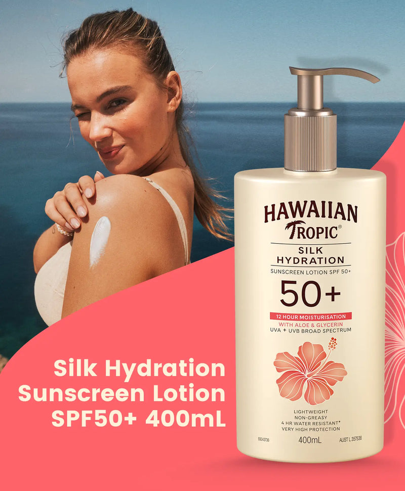 Hawaiian Tropic Silk Hydration Lotion Pump 400mL Hawaiian Tropic AU hawaiian-tropic-silk-hydration-lotion-pump-400ml-hawaiian-tropic-au