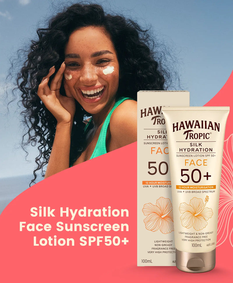 Hawaiian Tropic® Silk Hydration Sunscreen Lotion SPF50+ Face