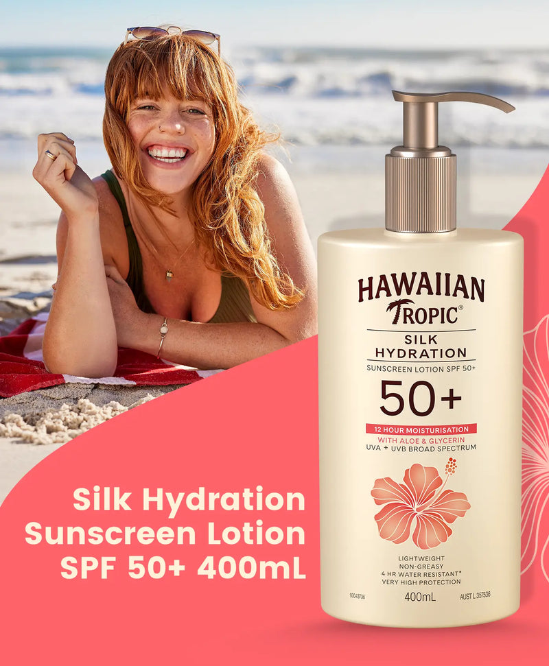 Hawaiian Tropic® Silk Hydration Sunscreen Lotion SPF50+ 400mL